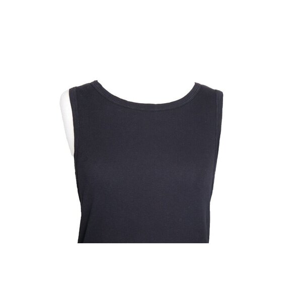 Velvet By Graham & Spencer Womens Medium Black Tank Top 100% Cotton Sleeveless - Picture 3 of 8
